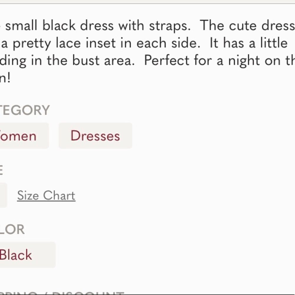 Kouture by Kimora Black Dress Size Small - Picture 7 of 7